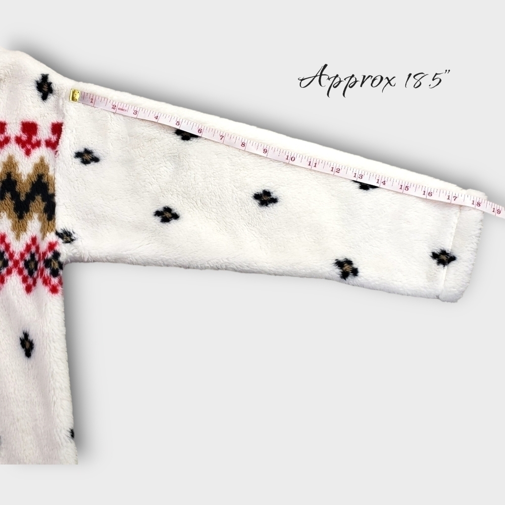 LOFT Sherpa Mock Neck Fair Isle Top SP - Picture 8 of 10